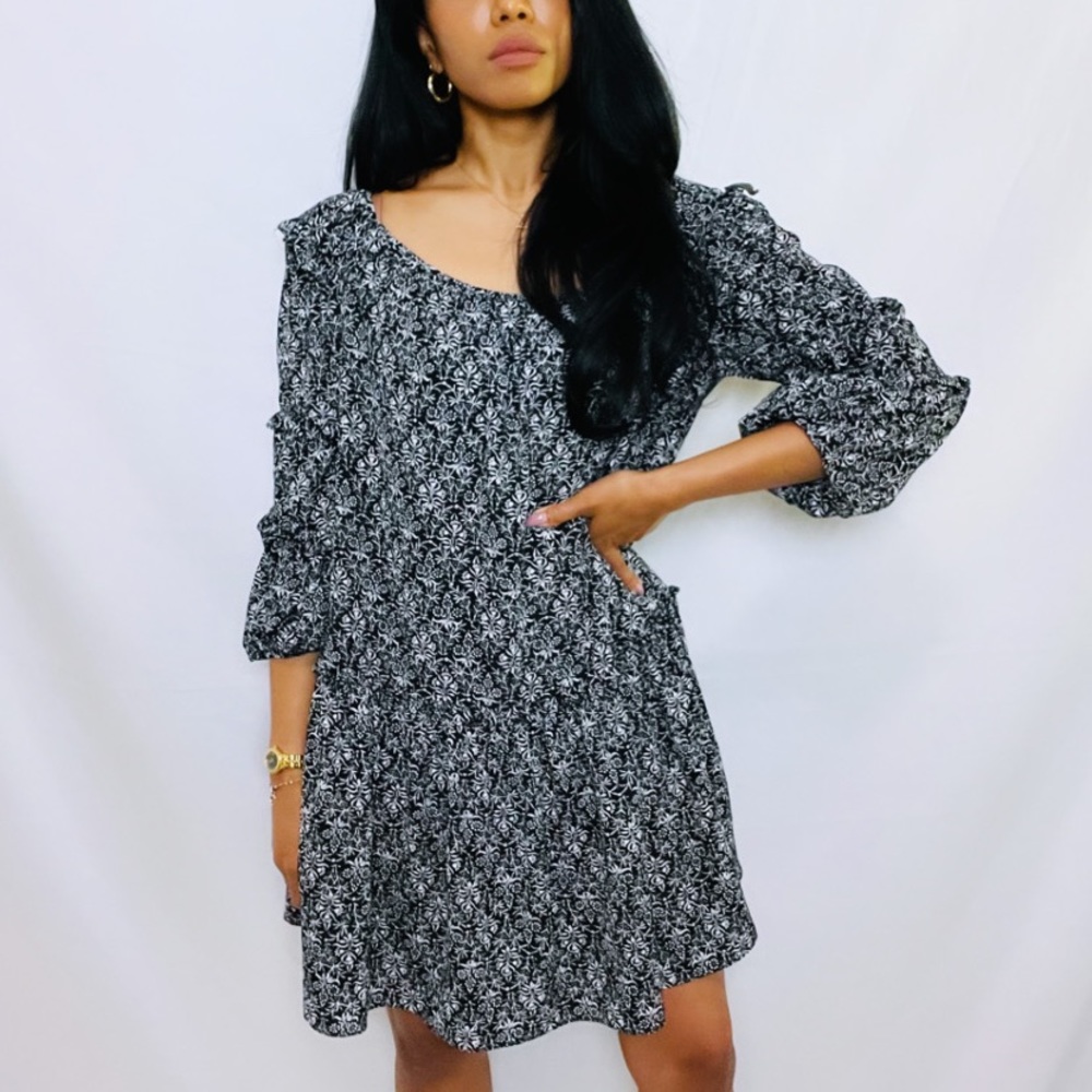 Max Studio | 1 Tier Cottagecore Peasant Mini Dress - Picture 12 of 14